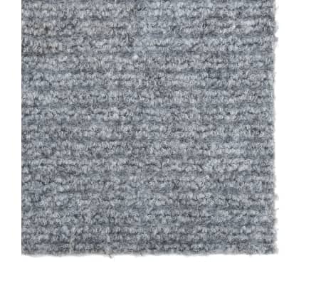 vidaXL Tapis 100x350 cm Bleu et gris