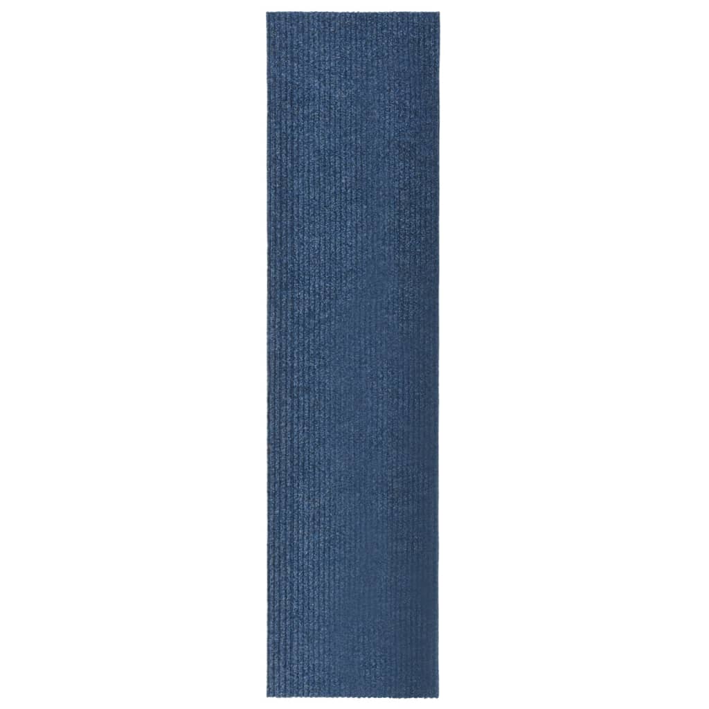 vidaXL Käytävän kuramatto 100×400 cm sininen