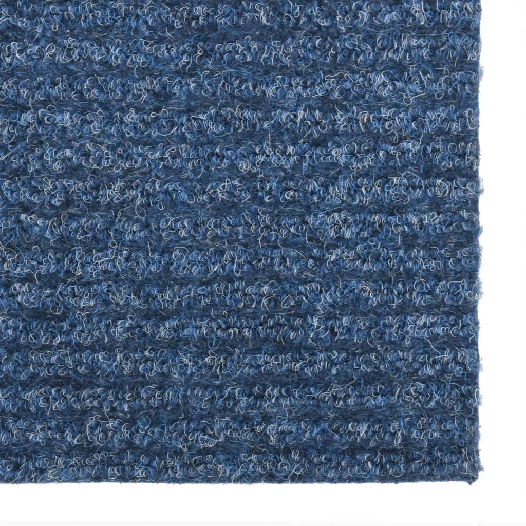 vidaXL Абсорбиращо мръсотията килимче, 100x450 см, синьо