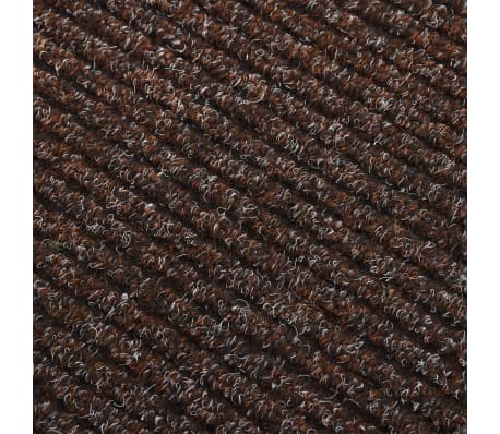 vidaXL Alfombra de pasillo atrapa suciedad 100x250 cm marrón