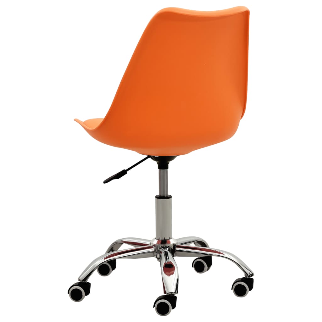 Krzesła stołowe, 6 szt., pomarańczowe, sztuczna skóra