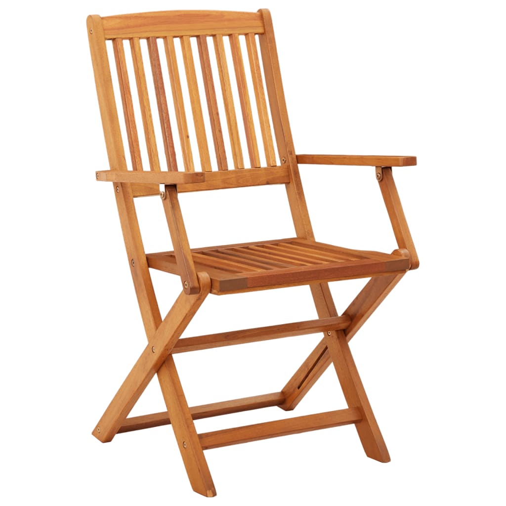 vidaXL Tuinstoelen 2 st inklapbaar massief eucalyptushout