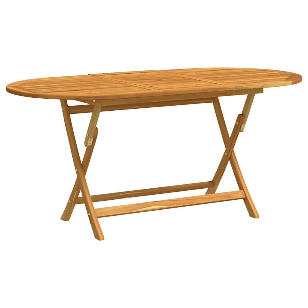 vidaXL Skládací zahradní stůl 160x85x75 cm masivní eukalyptové dřevo