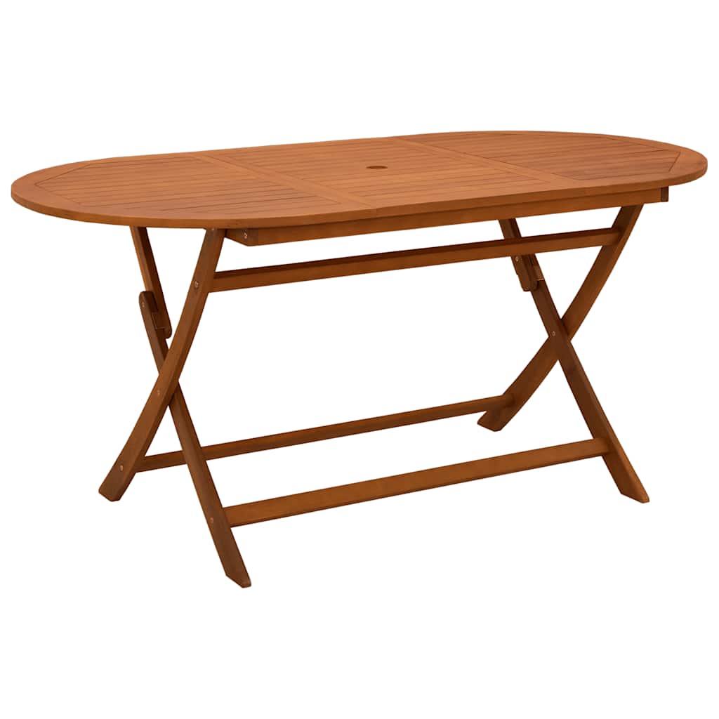 E-shop vidaXL Skladací záhradný stôl 160x85x75 cm eukalyptový masív