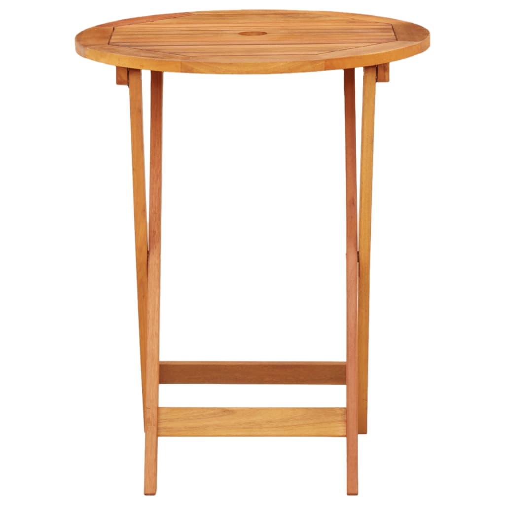 

vidaXL Tuintafel inklapbaar Ø60x75 cm massief eucalyptushout