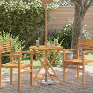 Zložljiva vrtna miza Ø60x75 cm trden evkaliptusov les