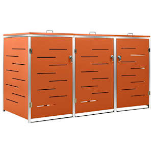 vidaXL kolme pr&uuml;gikasti kuur 207x77,5x115 cm, roostevaba teras