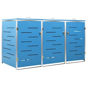 vidaXL kolme pr&uuml;gikasti kuur 207x77,5x115 cm, roostevaba teras