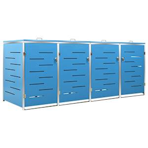 vidaXL nelja pr&uuml;gikasti kuur 276,5x77,5x115 cm, roostevaba teras