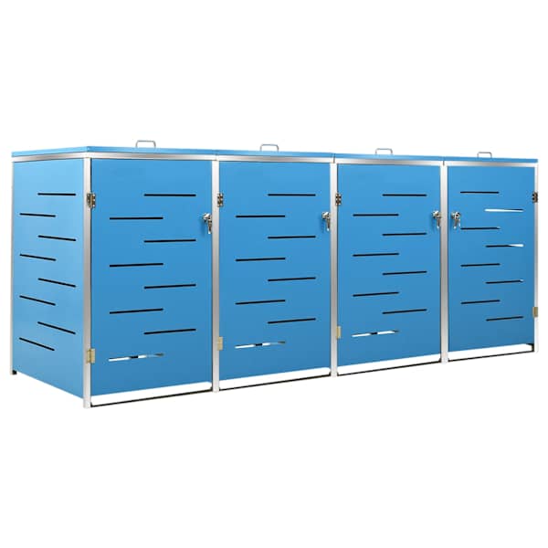 vidaXL nelja pr&uuml;gikasti kuur 276,5x77,5x115 cm, roostevaba teras