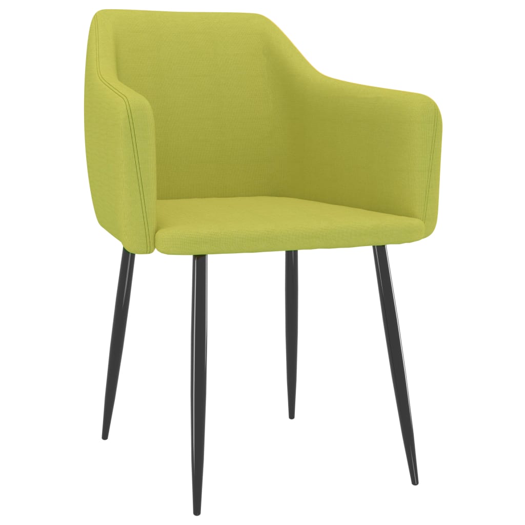 

vidaXL Eetkamerstoelen 4 st stof groen