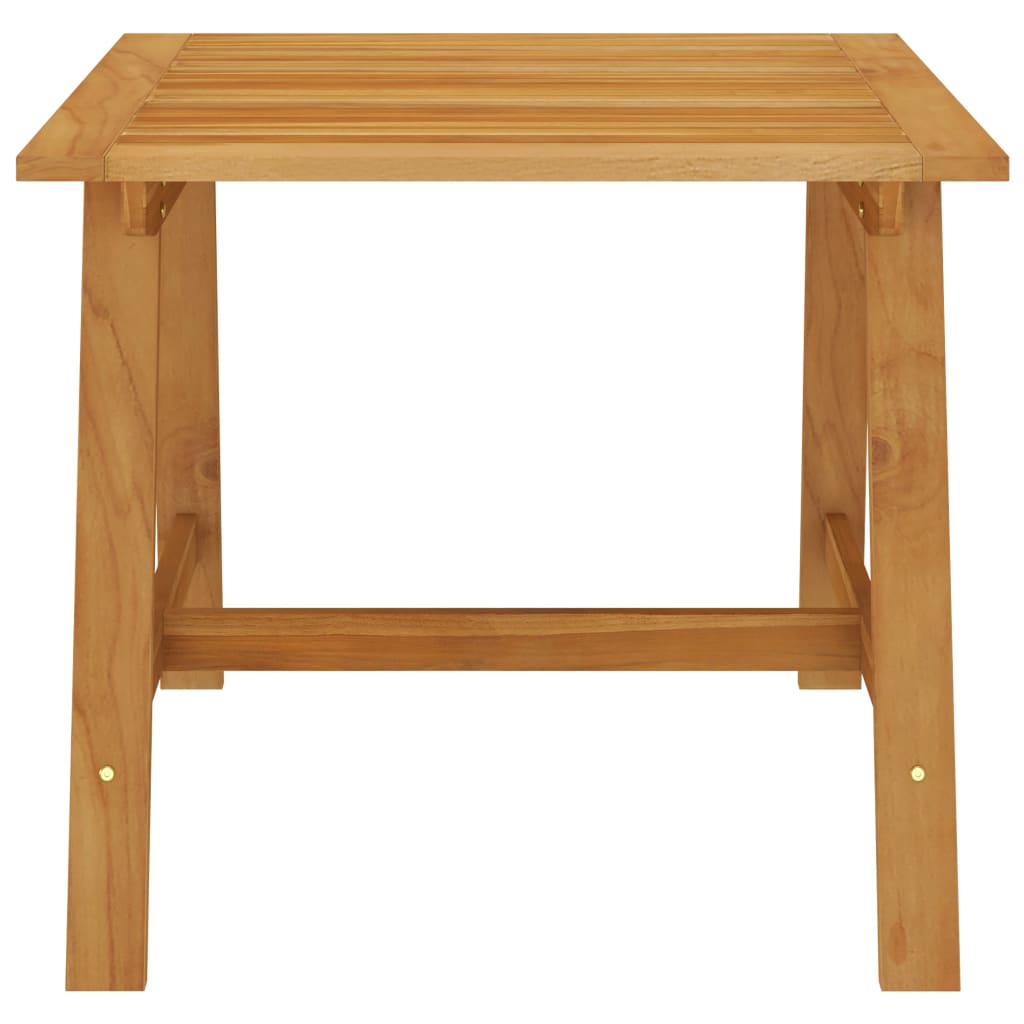 Zestaw jadalniany do ogrodu - stół + 2 krzesła, drewno akacjowe, rattan PE, czarne