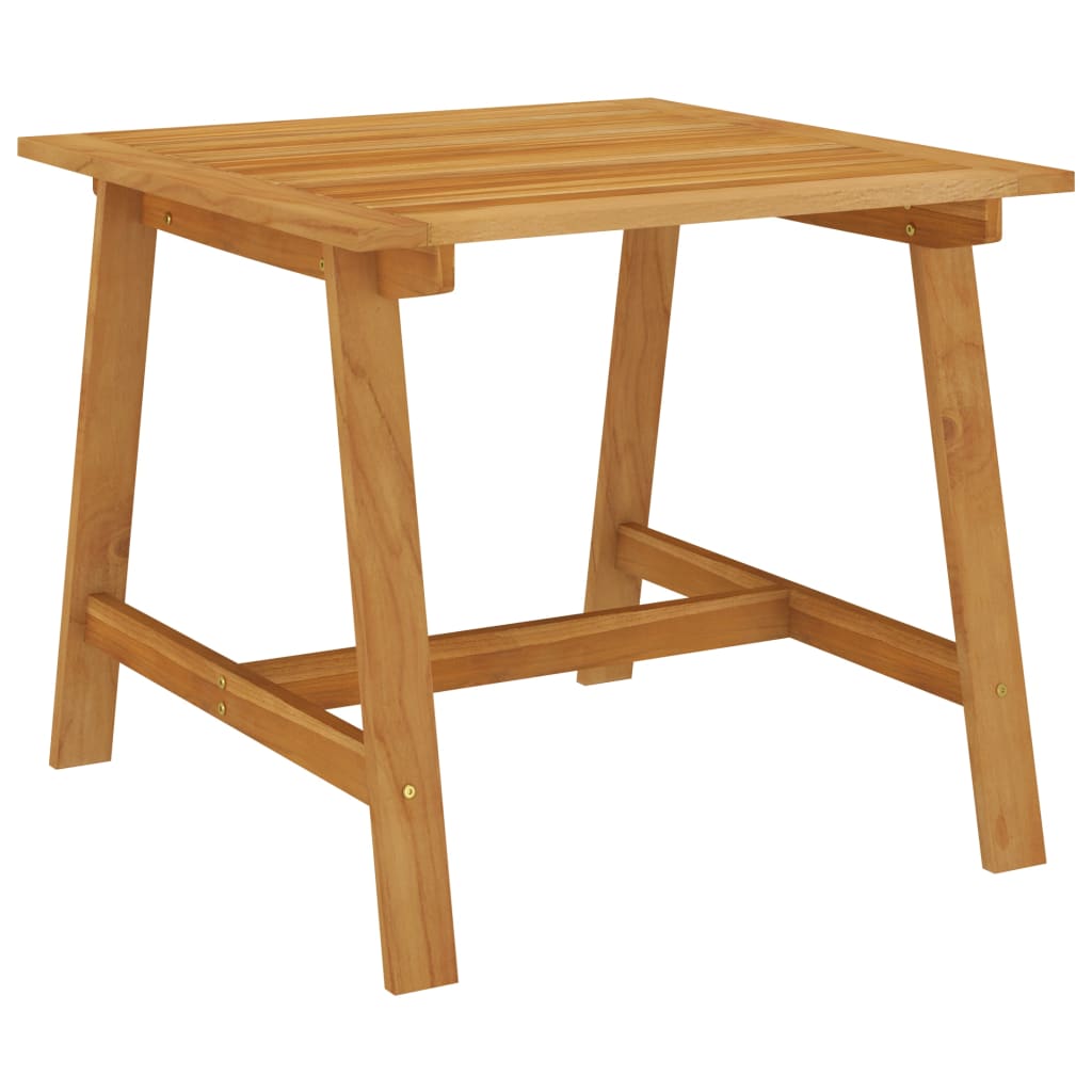 Zestaw jadalniany ogrodowy, stół + 2 krzesła, drewno akacjowe, czarny