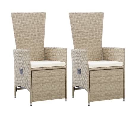 vidaXL Dining Set Beige, Cream White