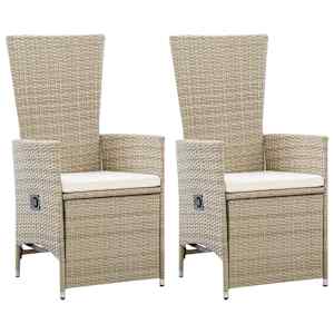 vidaXL Dining Set Beige, Cream White