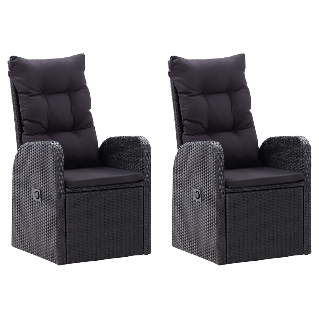 

vidaXL 5-delige Tuinset zwart