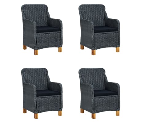 vidaXL 5-częściowy zestaw mebli ogrodowych, ciemnoszary