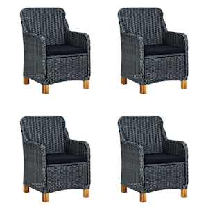 vidaXL 5-częściowy zestaw mebli ogrodowych, ciemnoszary