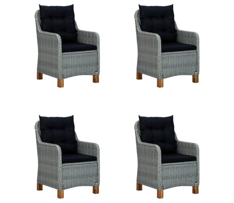 vidaXL Dining Set Light Grey