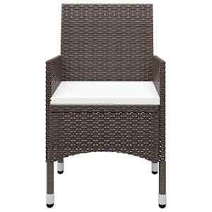 5dílný zahradní jídelní set hnědý - obrázek 7