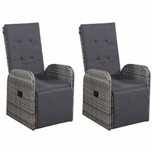 Vrtna jedilna garnitura 5-delna siva - slika 3