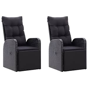 Vrtna jedilna garnitura 5-delna črna - slika 2