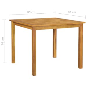 Vrtna jedilna garnitura 5-delna črna - slika 7