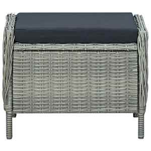 Vrtna jedilna garnitura 5-delna svetlo siva - slika 8