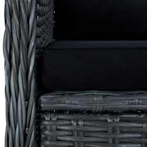 Vrtna jedilna garnitura 5-delna temno siva - slika 10