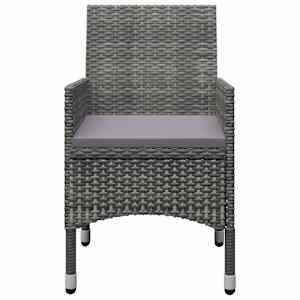 Vrtna jedilna garnitura 5-delna siva - slika 7