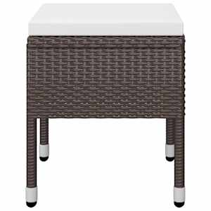 Vrtna jedilna garnitura 7-delna rjava - slika 12