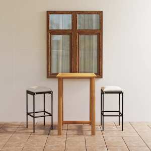 Vrtna barska garnitura 3-delna z blazinami rjava