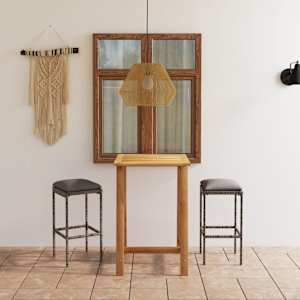 Vrtna barska garnitura 3-delna z blazinami siva