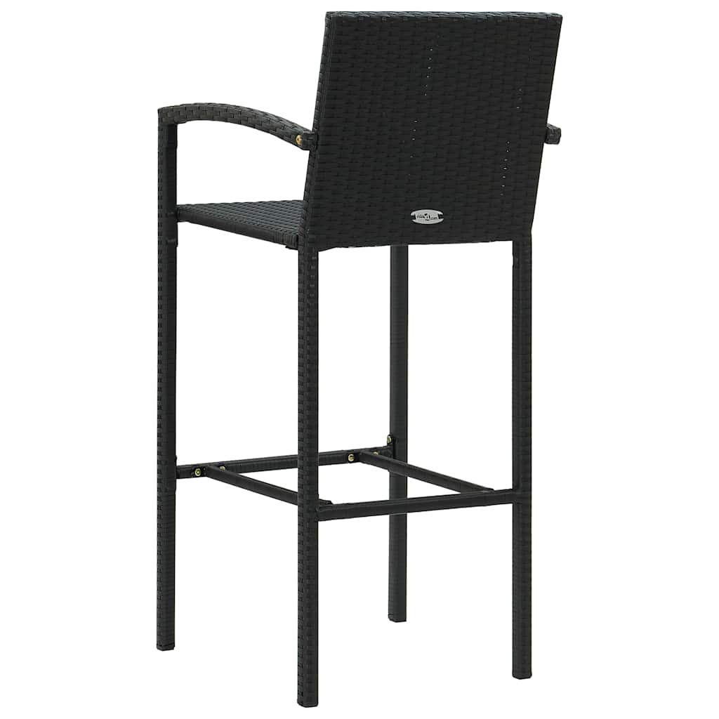 5dílný zahradní barový set černý - obrázek 15