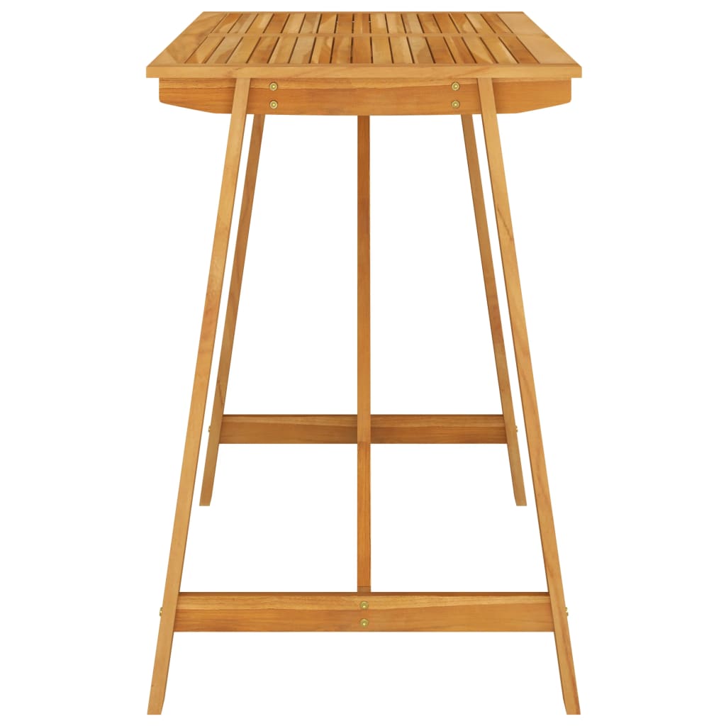 Zestaw mebli barowych - Stół + 4 krzesła barowe (140x70x104 cm, czarny)