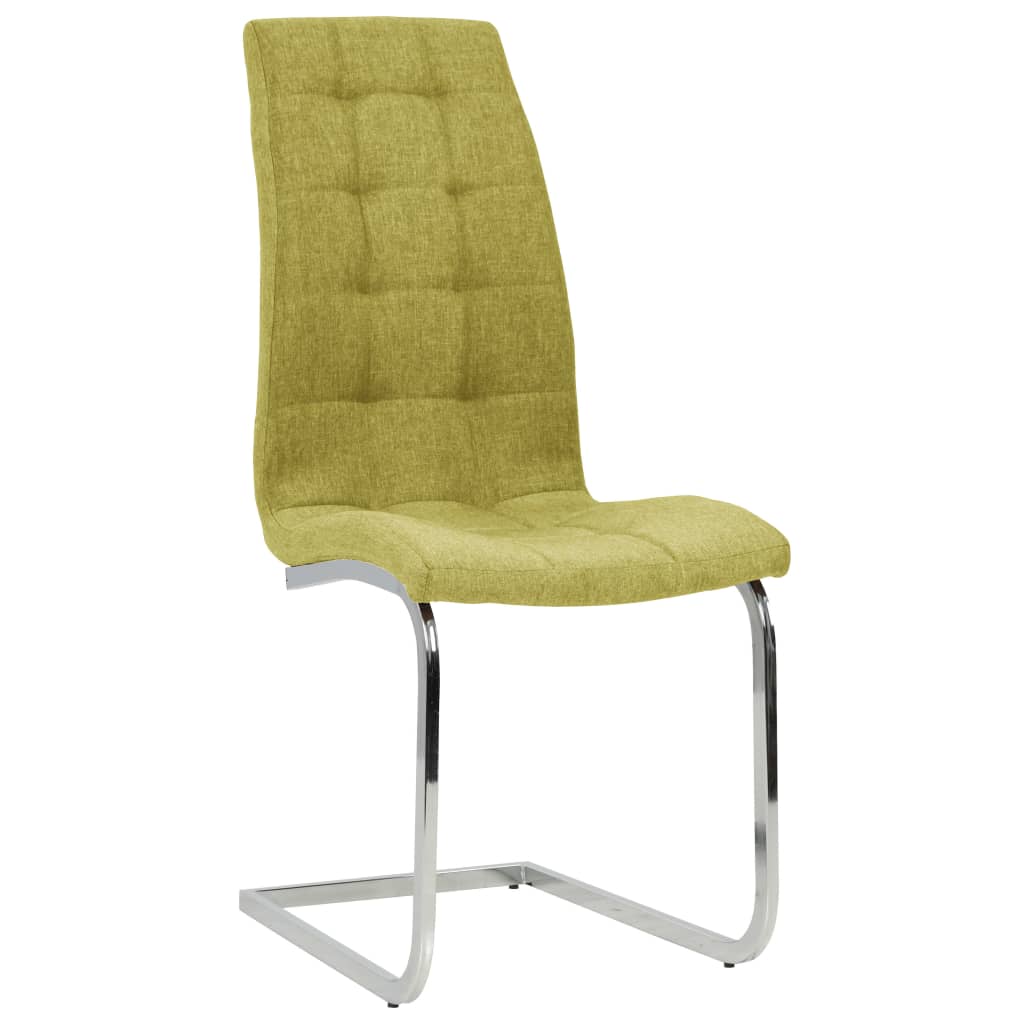 

vidaXL Eetkamerstoelen 2 st stof groen