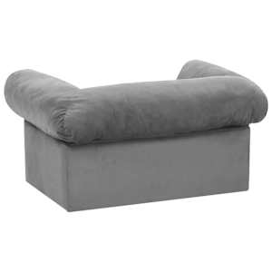 Pohovka pro psy se zásuvkou šedá 75 x 50 x 38 cm plyš - obrázek 6