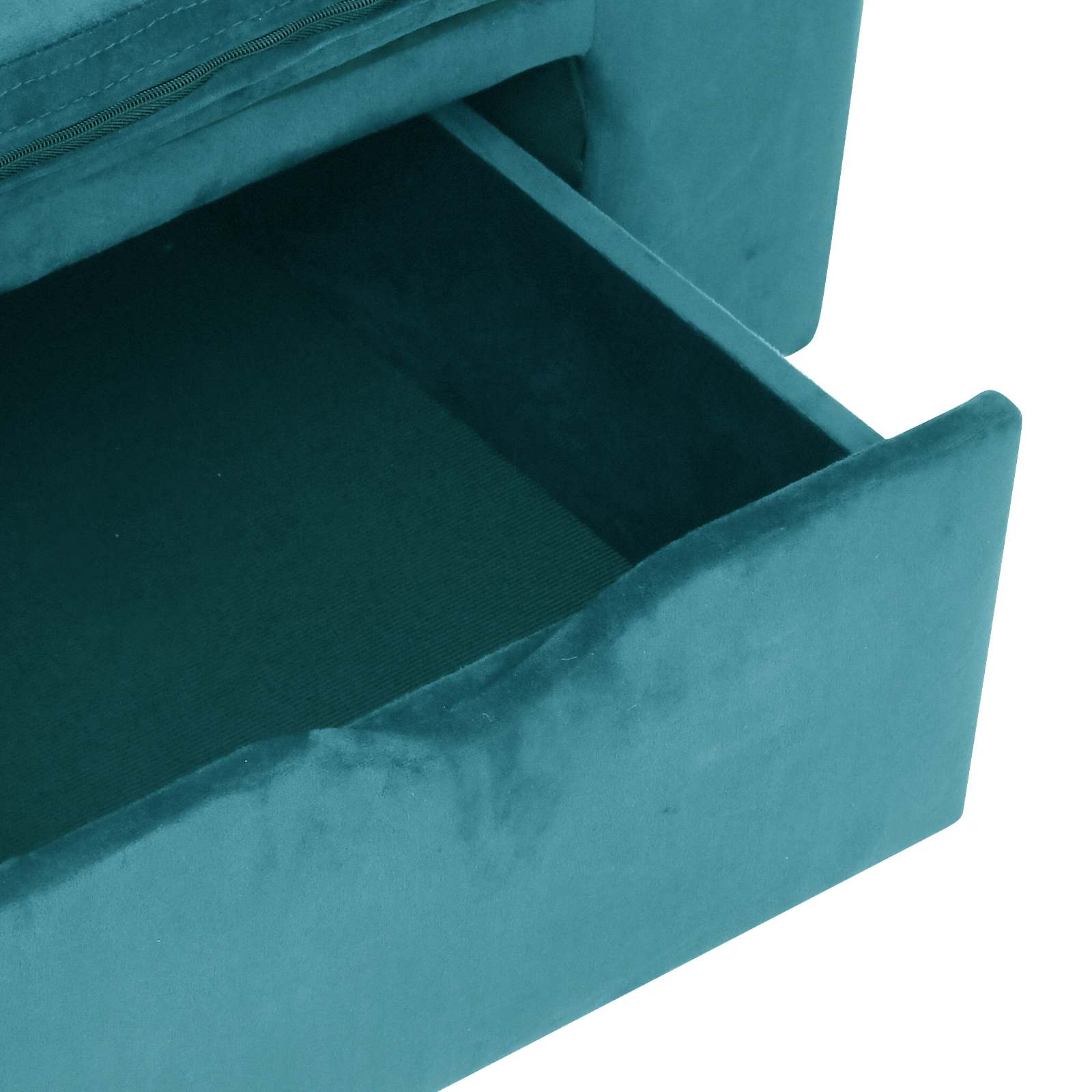 Hondenbank met opslag Turquoise 75 x 50 x 38cm Pluche image 7