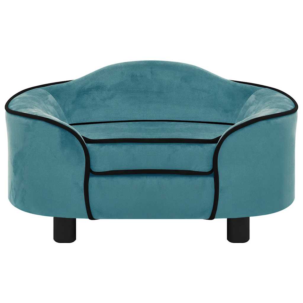 

vidaXL Hondenbank 67x47x36 cm pluche turquoise