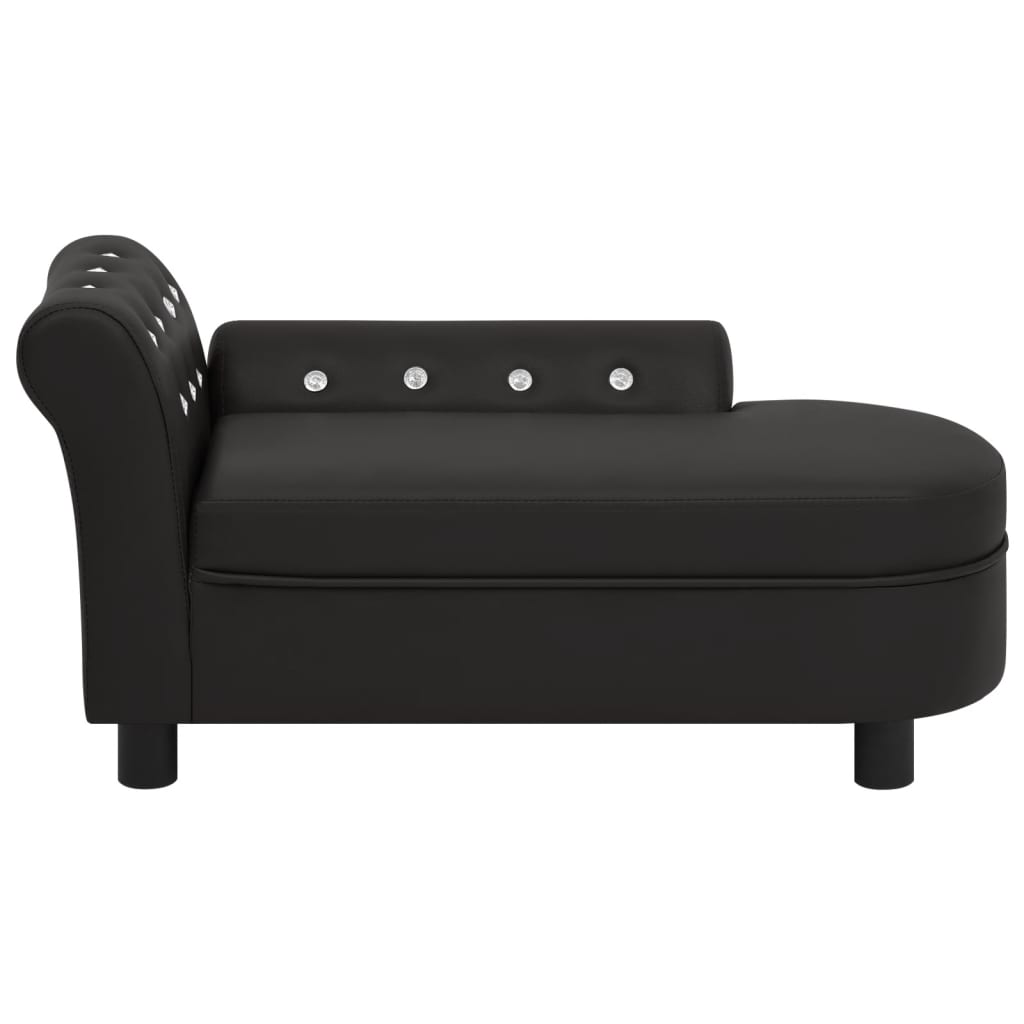 

vidaXL Hondenbank 83x45x42 cm kunstleer zwart