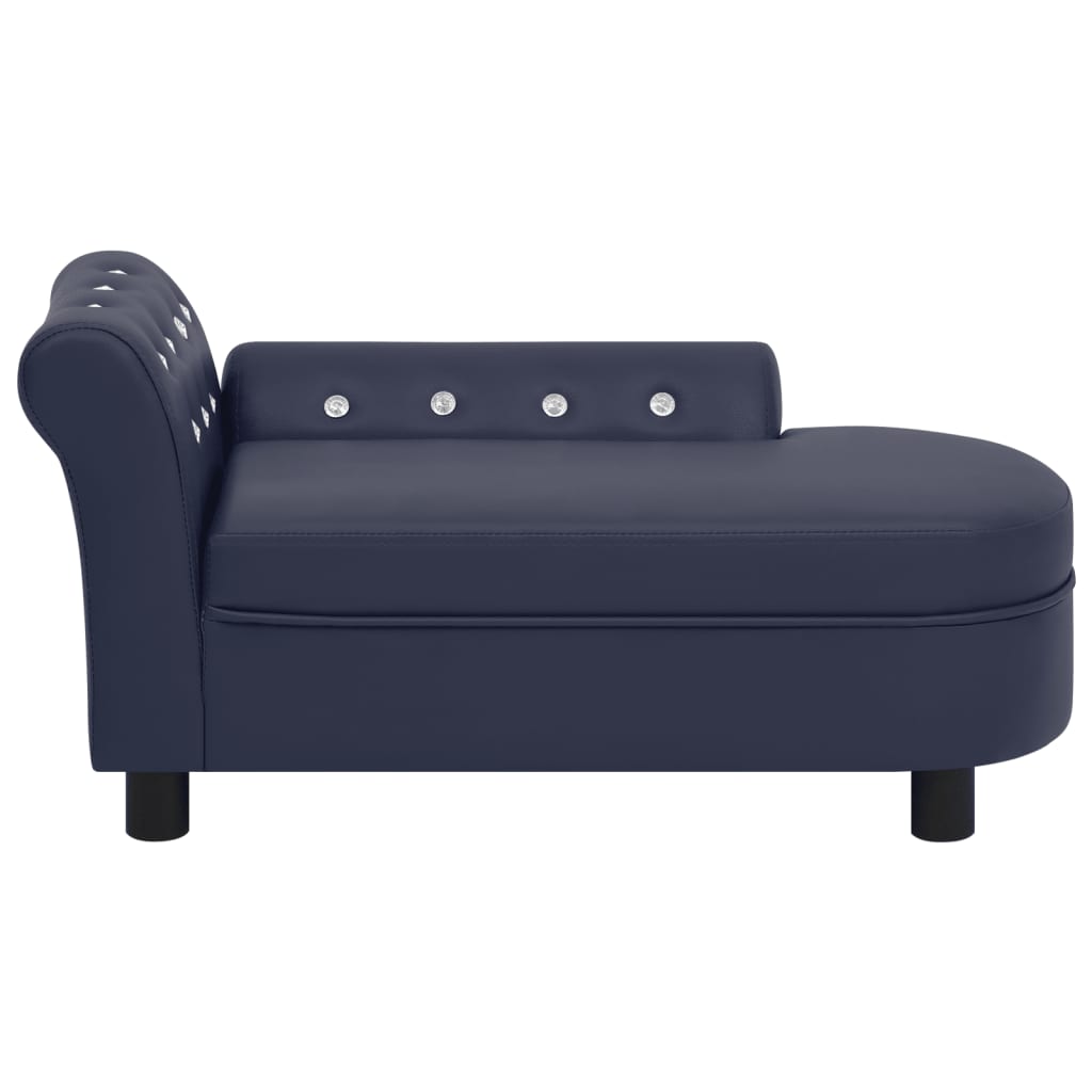 

vidaXL Hondenbank 83x45x42 cm kunstleer blauw