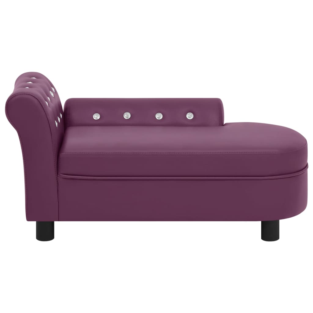 

vidaXL Hondenbank 83x45x42 cm kunstleer bordeauxrood