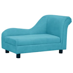 vidaXL Lova &scaron;unims su pagalvėle, turkio spalvos, 83x44x44cm, pliu&scaron;as