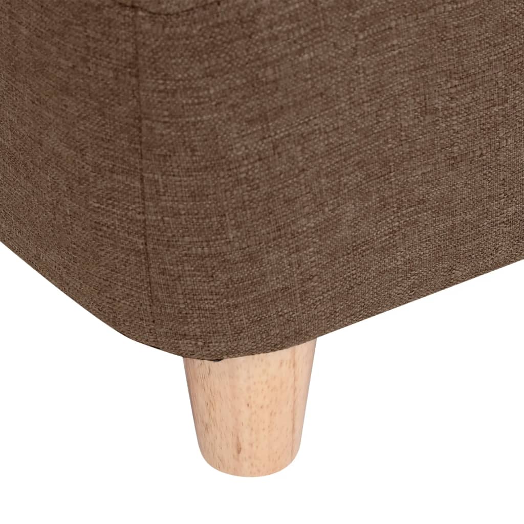 Кучешки диван, кафяв, 60x37x39 см, лен