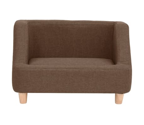 vidaXL Hundesofa Braun 60x37x39 cm Leinen