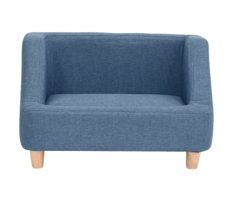 vidaXL Hundesofa Blau 60x37x39 cm Leinen