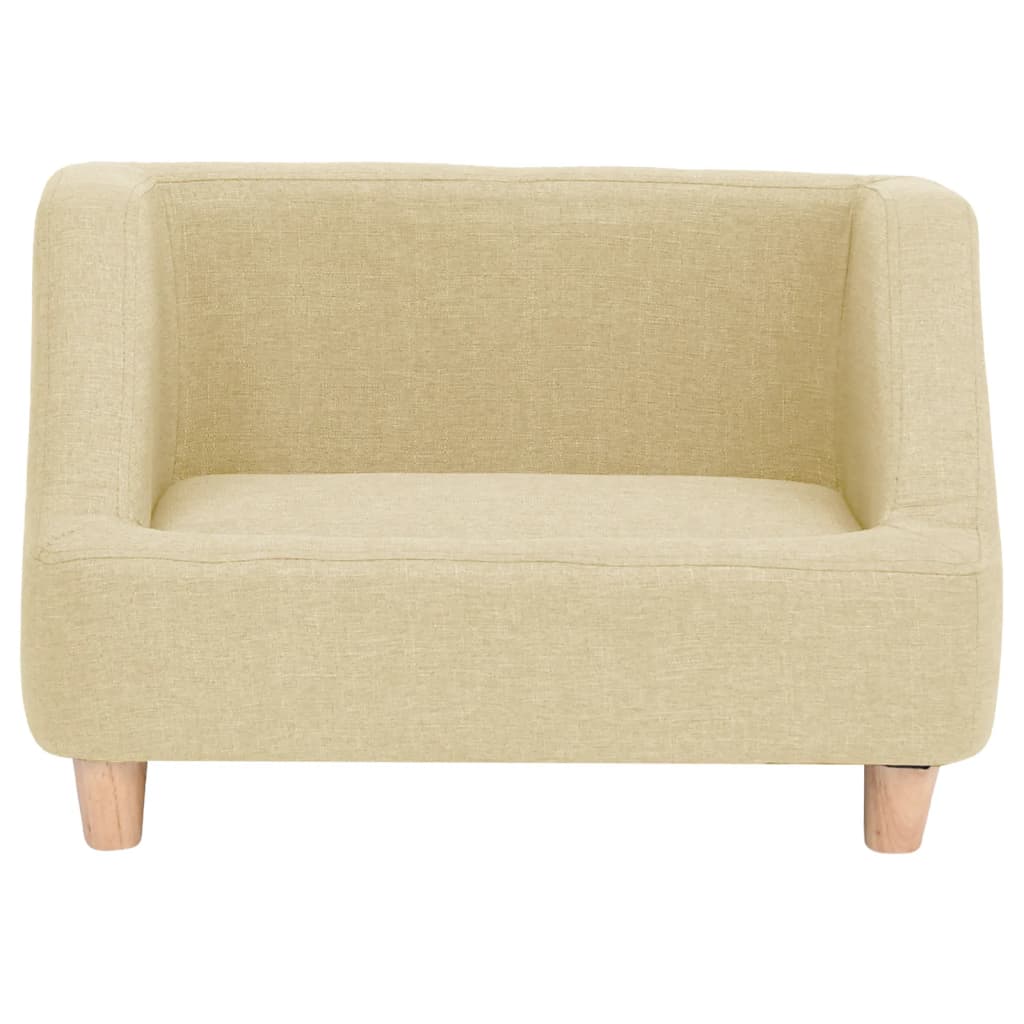 

vidaXL Hondenbank 60x37x39 cm linnen crèmekleurig
