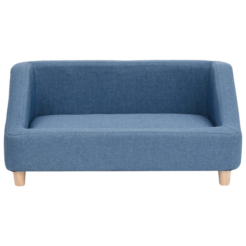 

vidaXL Hondenbank 85x50x39 cm linnen blauw
