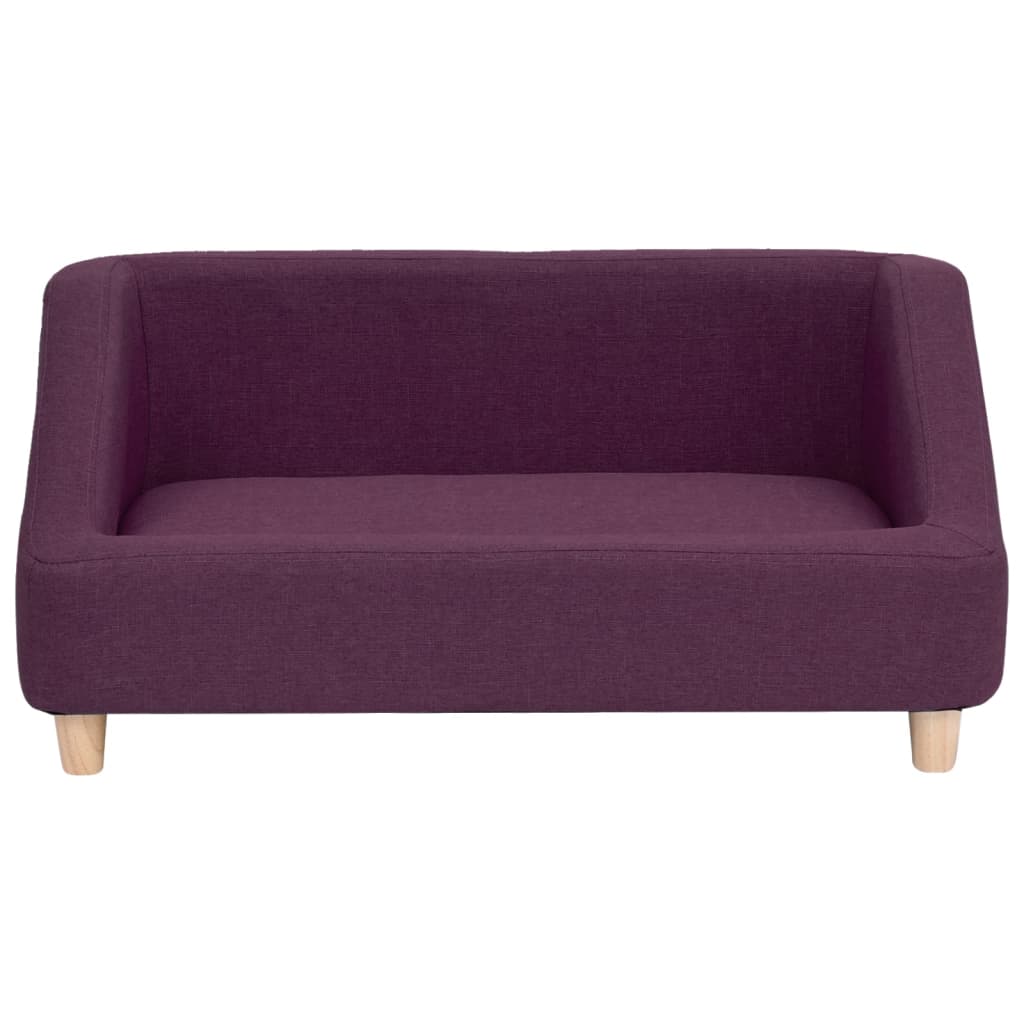 

vidaXL Hondenbank 85x50x39 cm linnen bordeauxrood