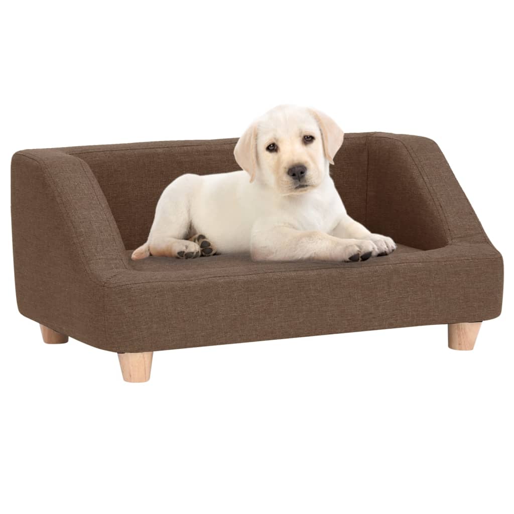 vidaXL Koiran sohva ruskea 95x63x39 cm pellava